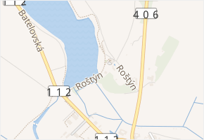 Roštýn v obci Telč - mapa ulice