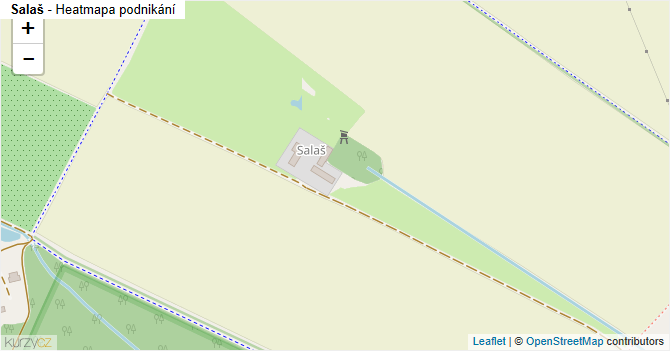 Salaš - mapa podnikání