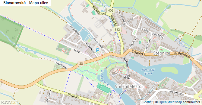 Slavatovská - mapa ulice