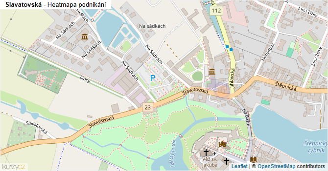 Slavatovská - mapa podnikání