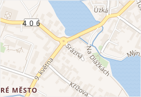 Srázná v obci Telč - mapa ulice