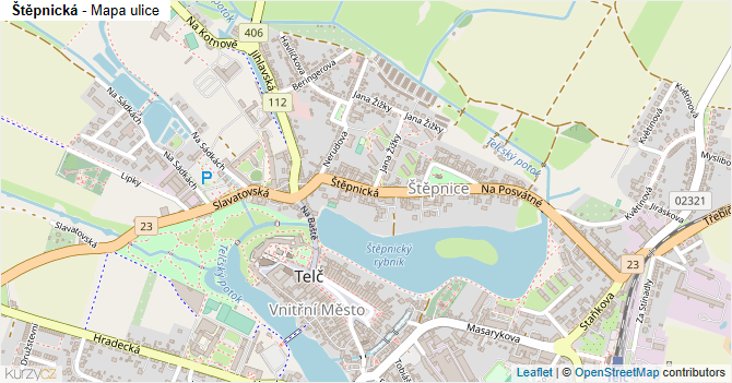 Štěpnická - mapa ulice