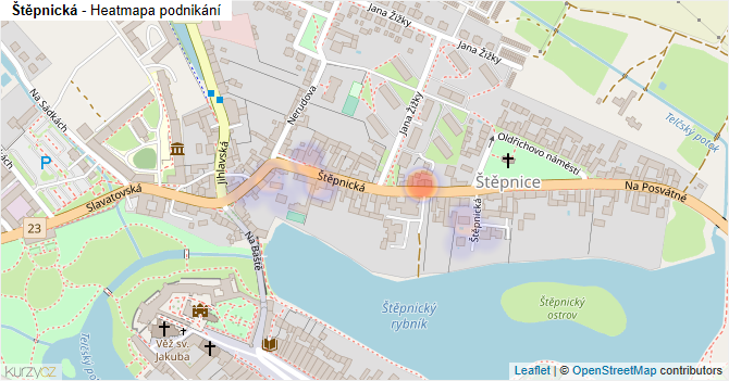 Štěpnická - mapa podnikání