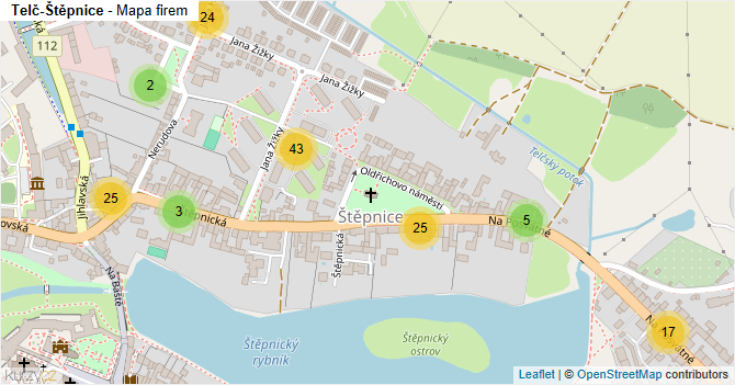 Telč-Štěpnice - mapa firem