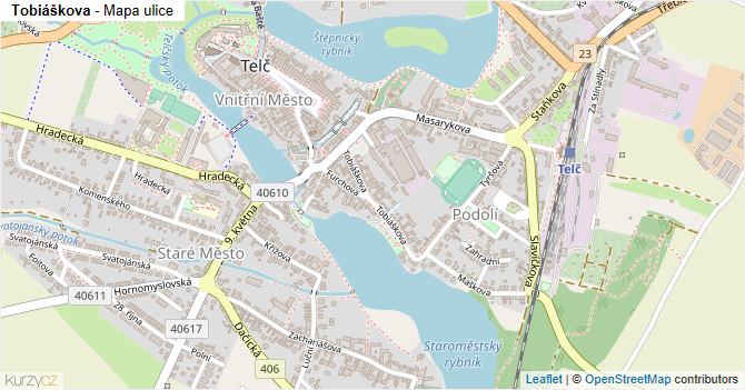 Tobiáškova - mapa ulice