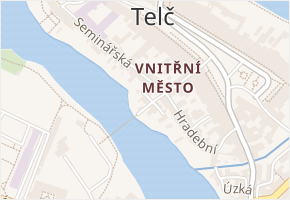 Židovská v obci Telč - mapa ulice