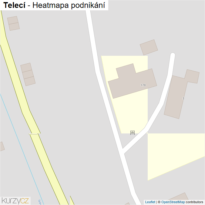 Mapa Telecí - Firmy v obci.