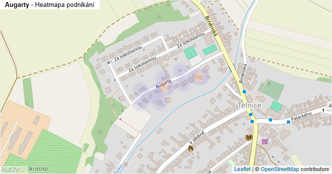 Augarty - mapa podnikání