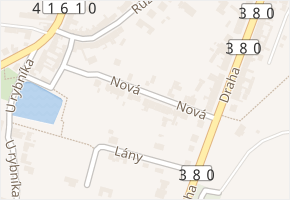 Nová v obci Telnice - mapa ulice