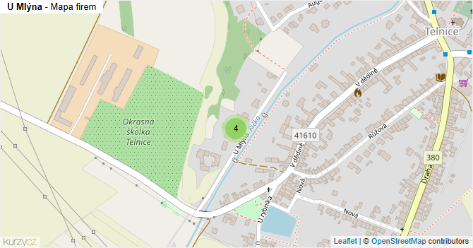 U Mlýna - mapa firem