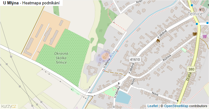 U Mlýna - mapa podnikání
