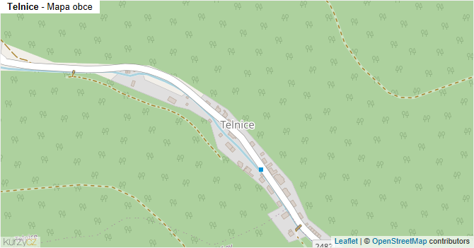 Telnice - mapa obce