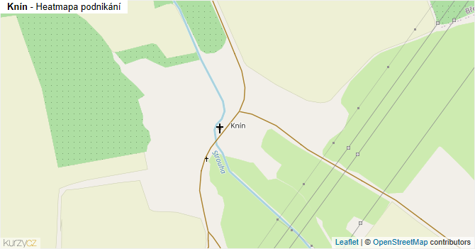 Knín - mapa podnikání