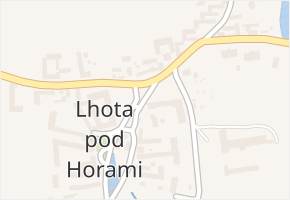 Lhota pod Horami v obci Temelín - mapa části obce