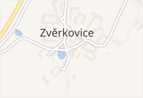 Zvěrkovice v obci Temelín - mapa části obce