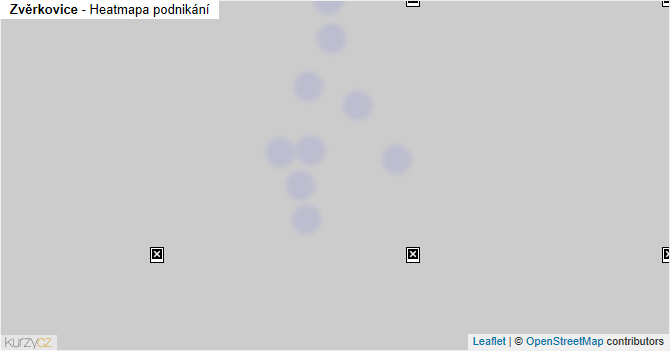Zvěrkovice - mapa podnikání