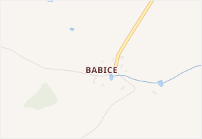 Babice v obci Teplá - mapa části obce