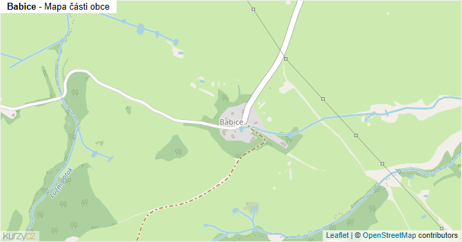 Babice - mapa části obce