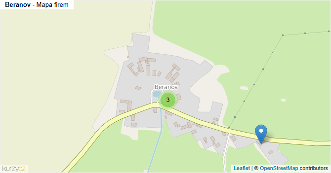 Beranov - mapa firem