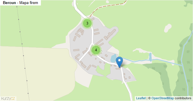 Beroun - mapa firem