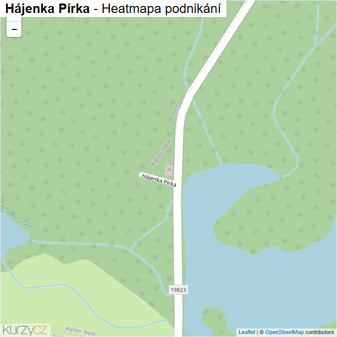 Mapa Hájenka Pírka - Firmy v ulici.