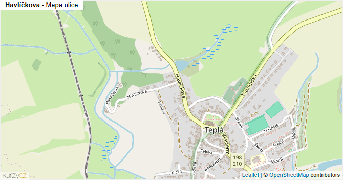 Havlíčkova - mapa ulice