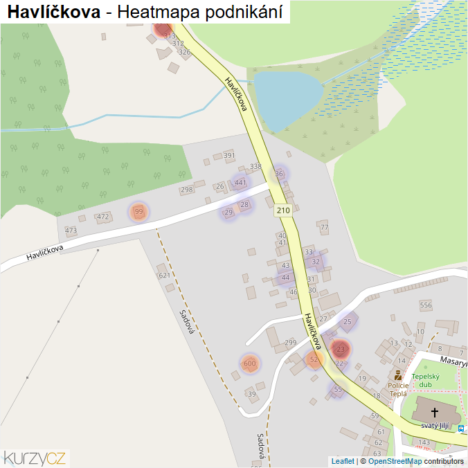 Mapa Havlíčkova - Firmy v ulici.