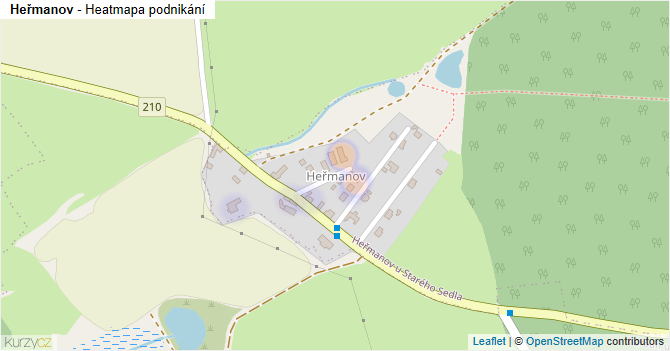 Heřmanov - mapa podnikání