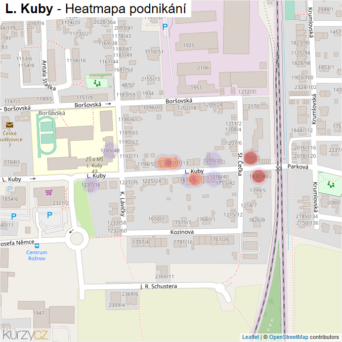 Mapa Heřmanov - Firmy v části obce.