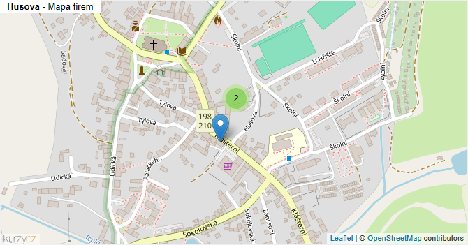 Husova - mapa firem