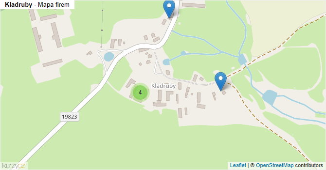 Kladruby - mapa firem