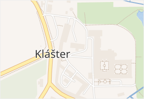 Klášter v obci Teplá - mapa části obce