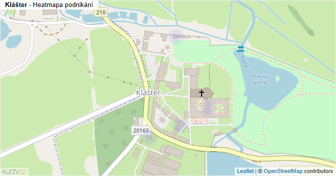 Klášter - mapa podnikání