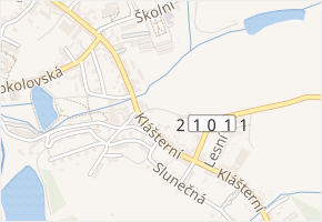 Klášterní v obci Teplá - mapa ulice