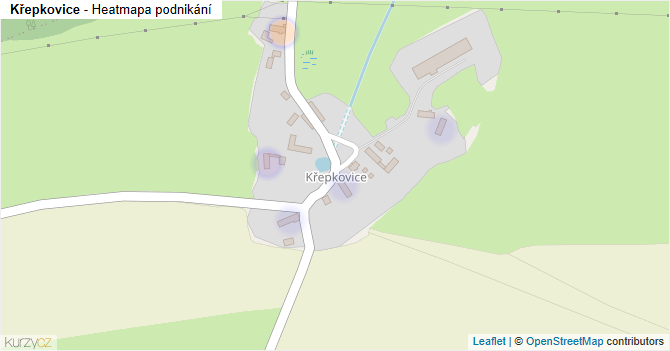 Křepkovice - mapa podnikání