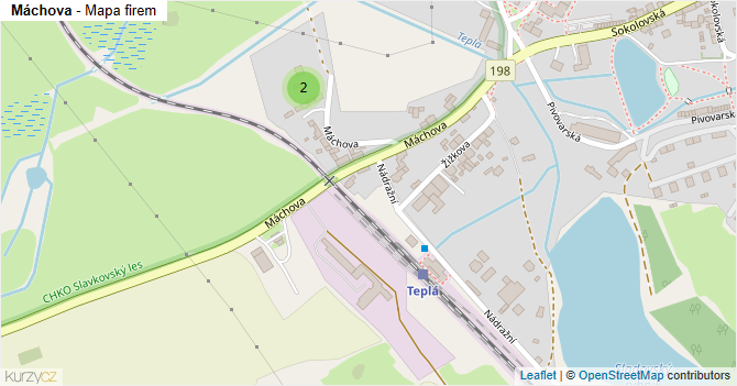 Máchova - mapa firem