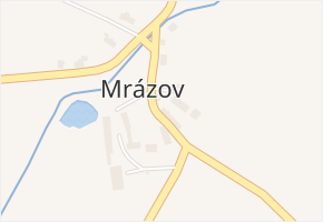 Mrázov v obci Teplá - mapa části obce