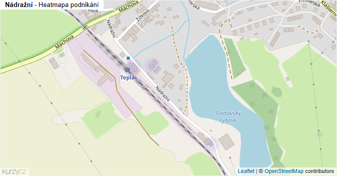 Nádražní - mapa podnikání