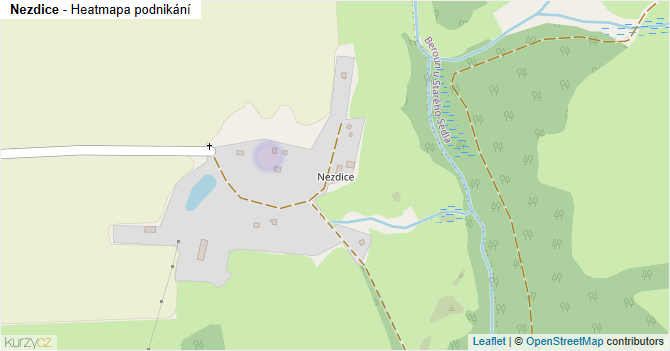 Nezdice - mapa podnikání