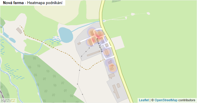 Nová farma - mapa podnikání