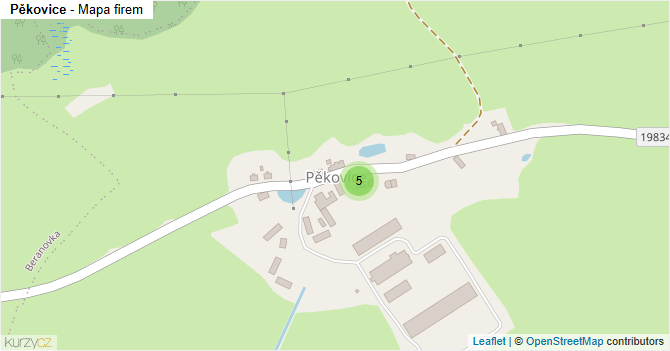 Pěkovice - mapa firem
