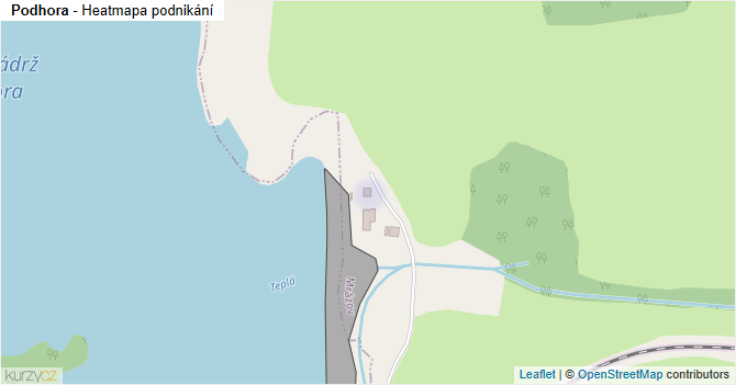 Podhora - mapa podnikání