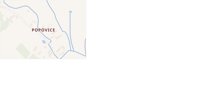 Popovice v obci Teplá - mapa části obce