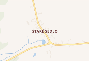 Staré Sedlo v obci Teplá - mapa části obce