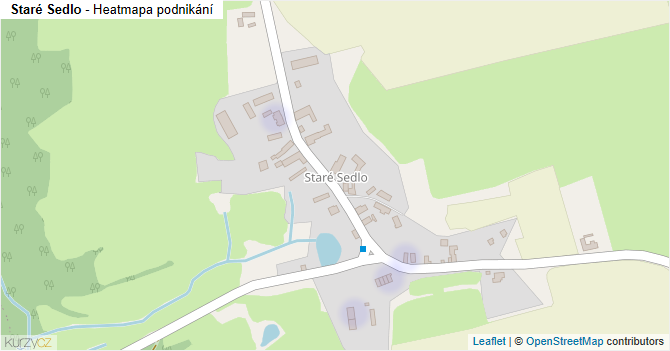 Staré Sedlo - mapa podnikání