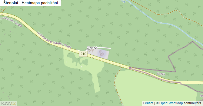 Štenská - mapa podnikání