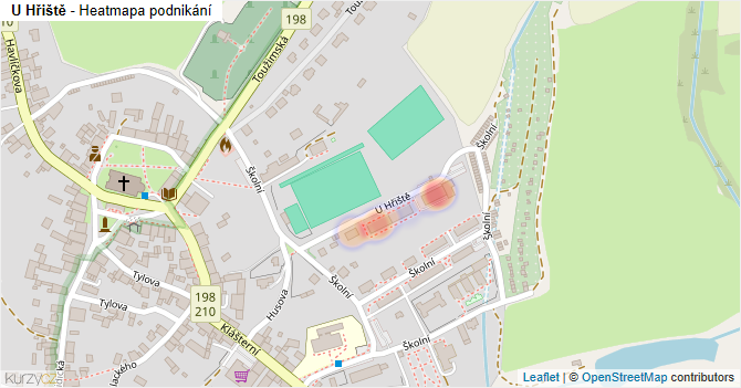 U Hřiště - mapa podnikání