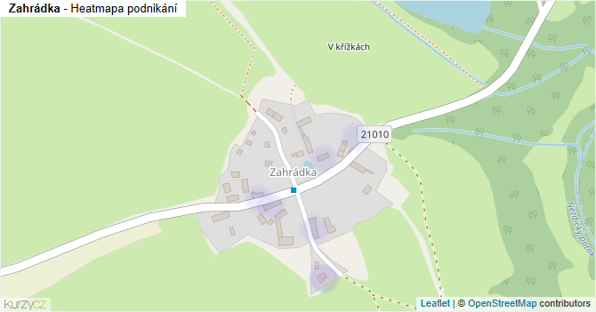 Zahrádka - mapa podnikání