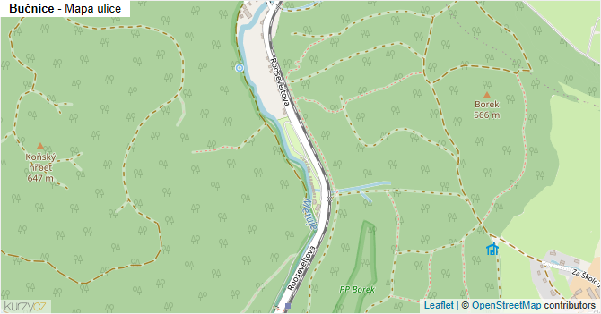 Bučnice - mapa ulice
