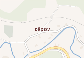 Dědov v obci Teplice nad Metují - mapa části obce
